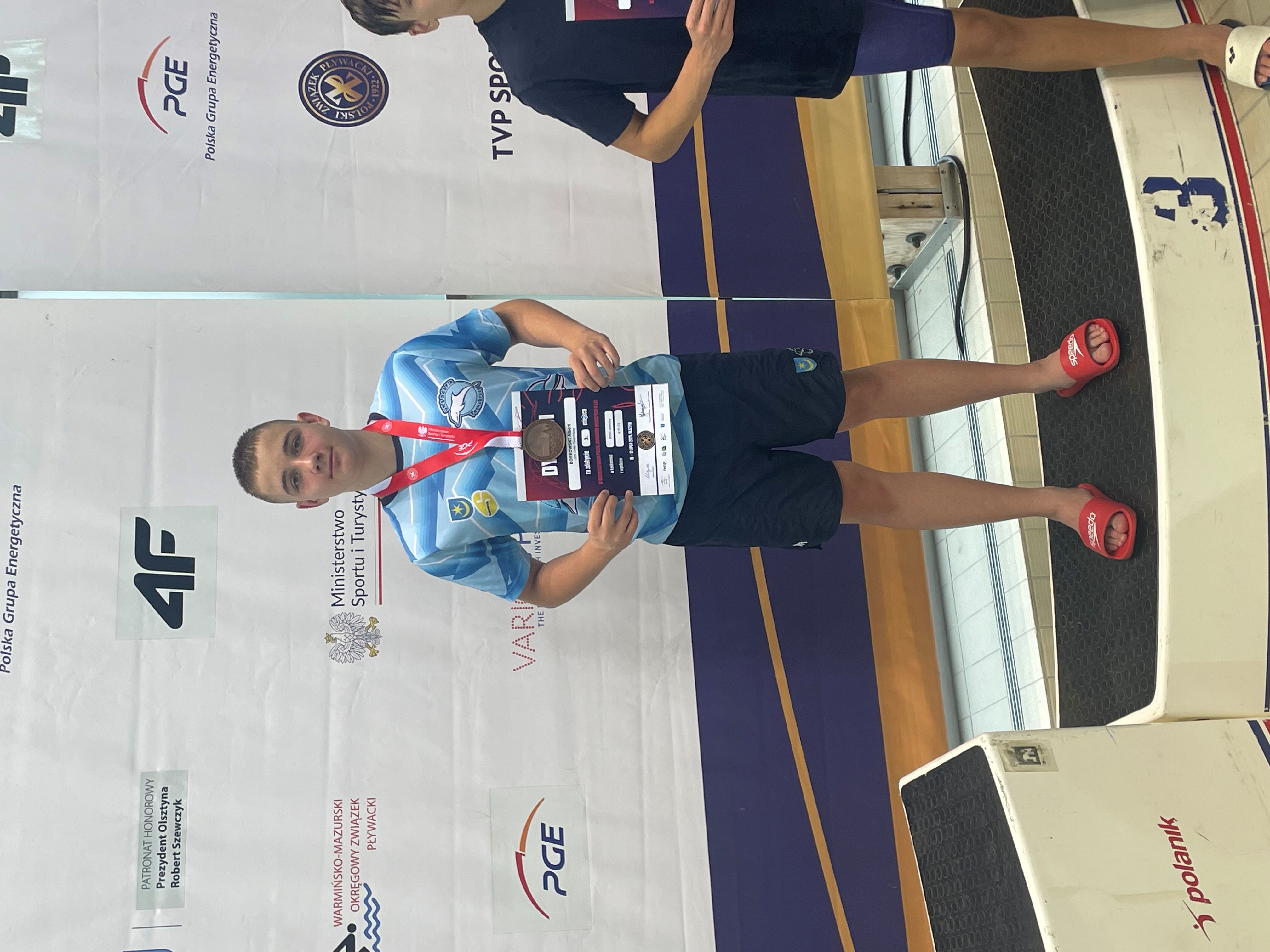 Albert Borkowski z dwoma medalami Mistrzostw Polski Juniorów Młodszych